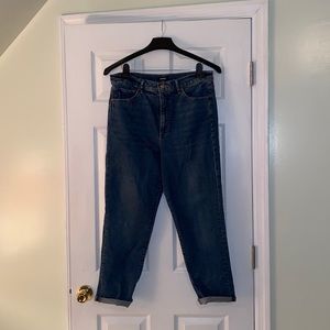 Express Slim Super High Rise Jeans in a 12